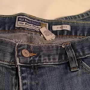 Vintage old Navy blue jeans streach low waist s 14